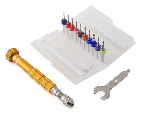 Avid Rc Av10014 Metric Shock Piston Drill Set (10) (1.1-2.0Mm) 1