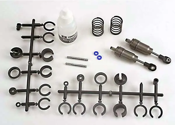 Traxxas 2658 Big Bore Shocks (Short) (Hard-Anodized & Ptfe-Coated T6 Aluminum) (Assembled With Tin Shafts W/ Springs)(F/R)(2) (Note: Assembled With 32Mm Shafts, 29Mm Shafts Included) 0.17 1