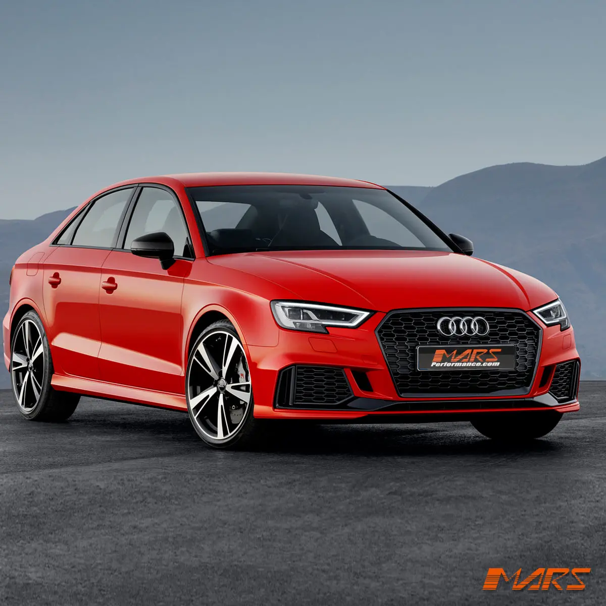Rs3 Style Front Bumper Bar Bodykit & Honeycomb Grill For Audi A3 S3 8V Sedan 2017-2020 Facelift 2