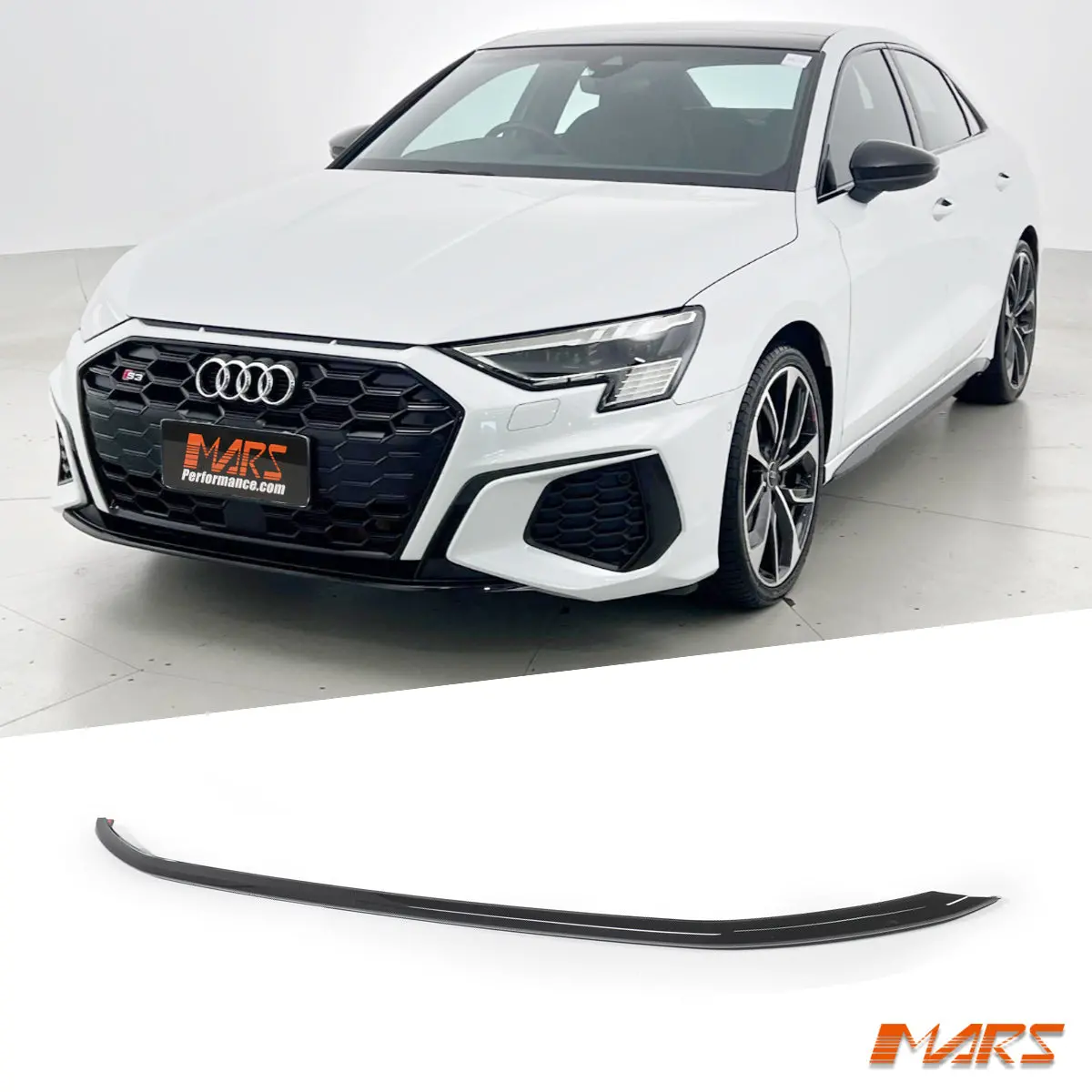 Gloss Black S3 Style Front Bumper Bar Lower Lip Trim Bodykit For Audi A3 S-Line 8Y Gy Hatch & Sedan 2021-2024 1