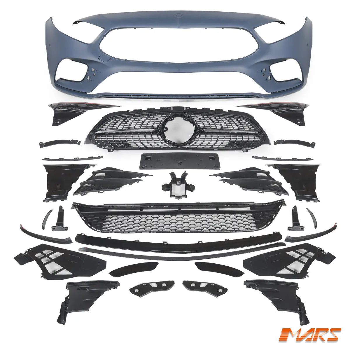 Completed Oe Style Front Bumper Bodykit For Mercedes-Benz A-Class 2018-2023 Pre Update W177 Hatch / V177 Sedan & A35 Amg 1