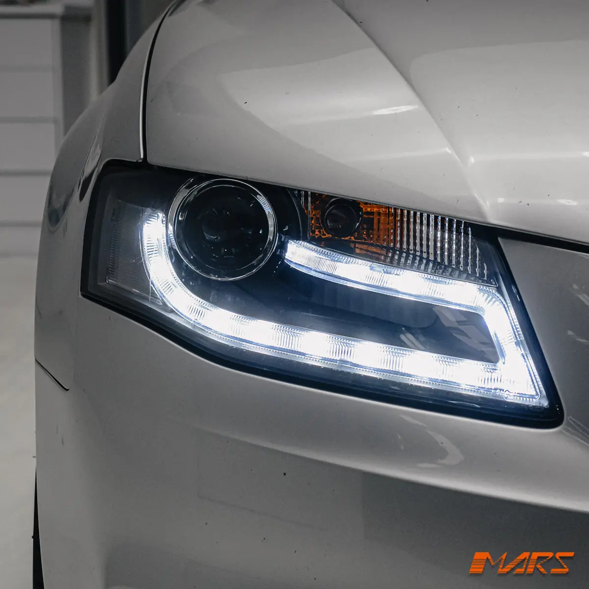 (Replace Stock Hid Xenon Model) Real Drl Dual Beam Projector Head Lights For Audi A4 S4 B8 2009-2012 1