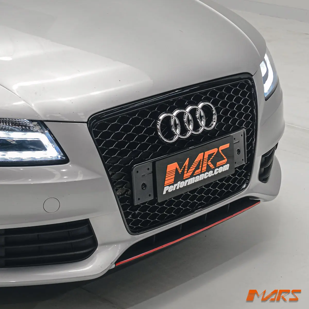Gloss Black Honeycomb Rs4 Style Front Bumper Bar Grille Grill Bodykit For Audi A4 S4 B8 2009-2011 1
