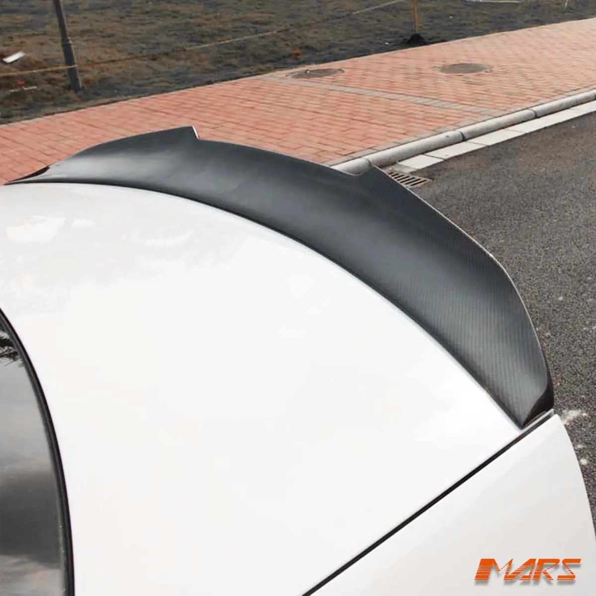 Psm Style Carbon Fibre Rear Trunk Lip Spoiler Bodykit For Audi A4 B8 4 Doors Sedan 2012-2015 1