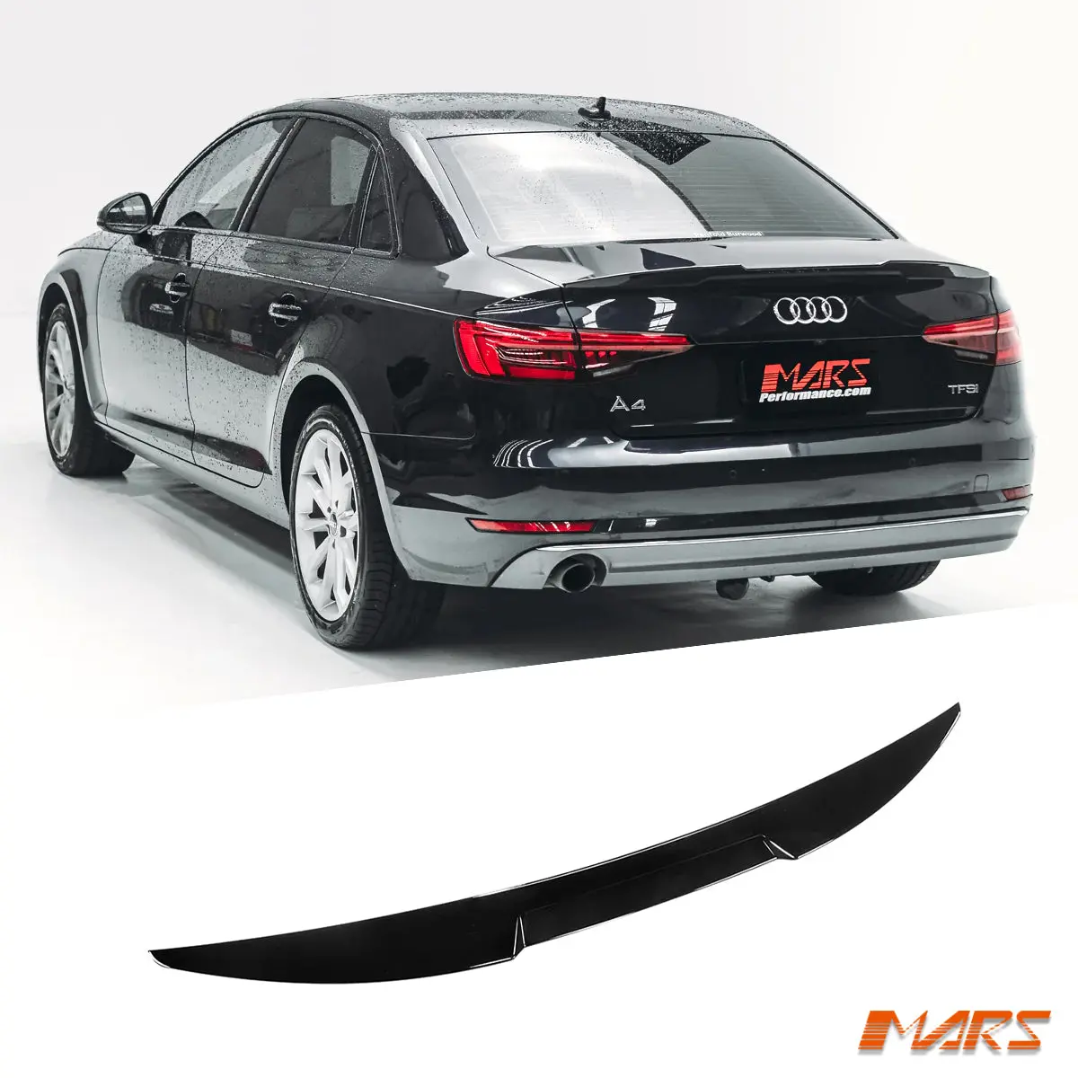 Floaro Gloss Black Rear Trunk Lip Spoiler Wing Bodykit For Audi A4 S4 B9 4 Doors Sedan 2016-2024 1