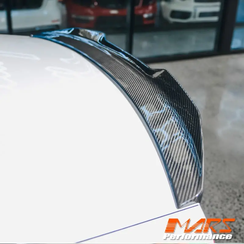 Psm Style Carbon Fibre Rear Trunk Lip Spoiler Wing Bodykit For Audi A4 S4 B9 4 Doors Sedan 2016-2024 1