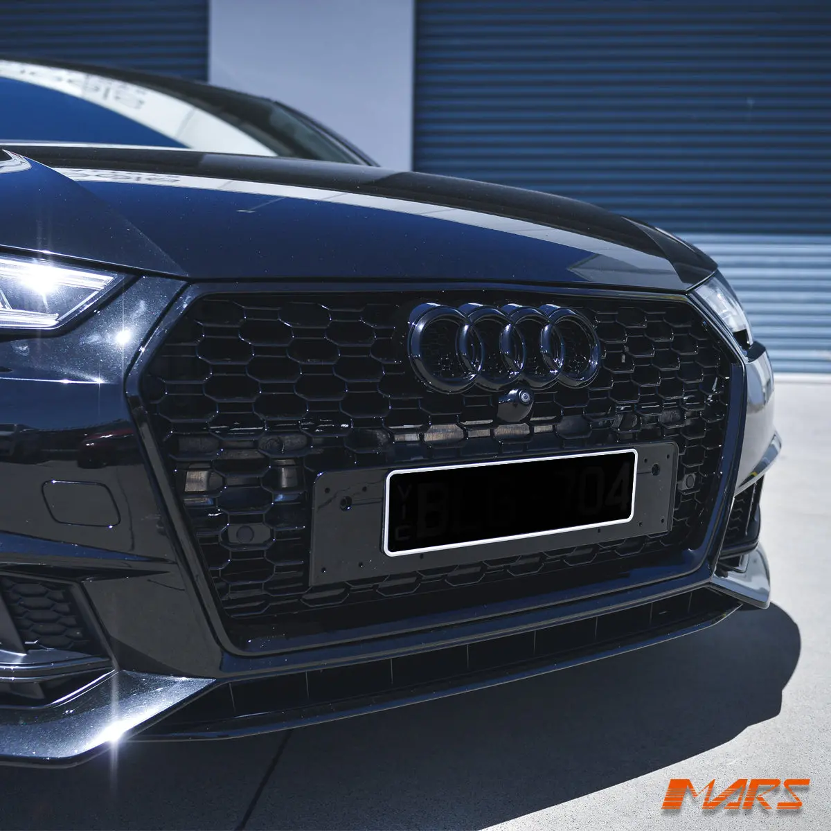 Gloss Black Rs4 Style Front Bumper Bar Grille Grill Bodykit For Audi A4 S4 B9 2016-2019 1