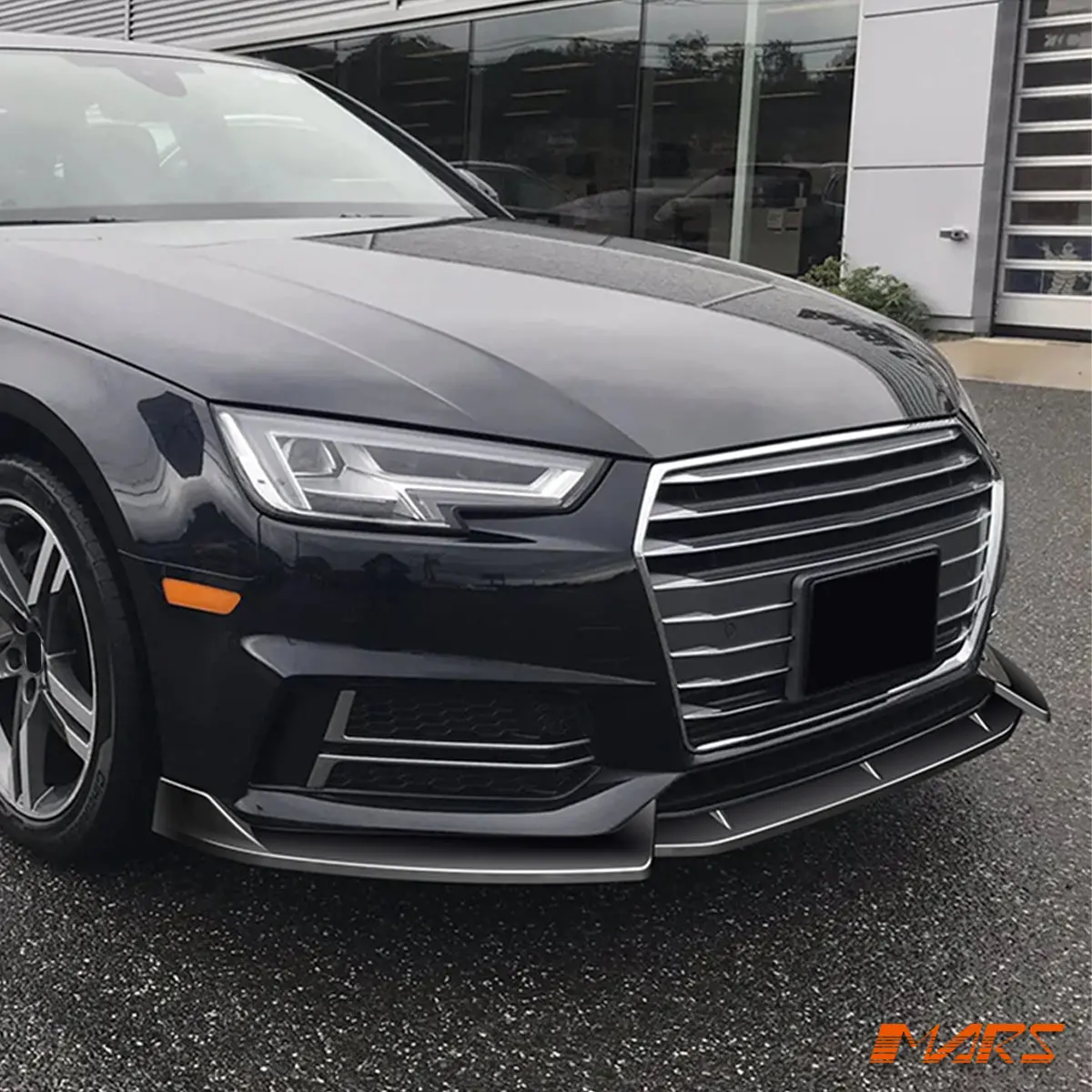 Floaro Gloss Black Front Bumper Bar Lower Lip Spoiler Bodykit For Audi B9 S4 & A4 S-Line Sedan Avant 2016-2018 2