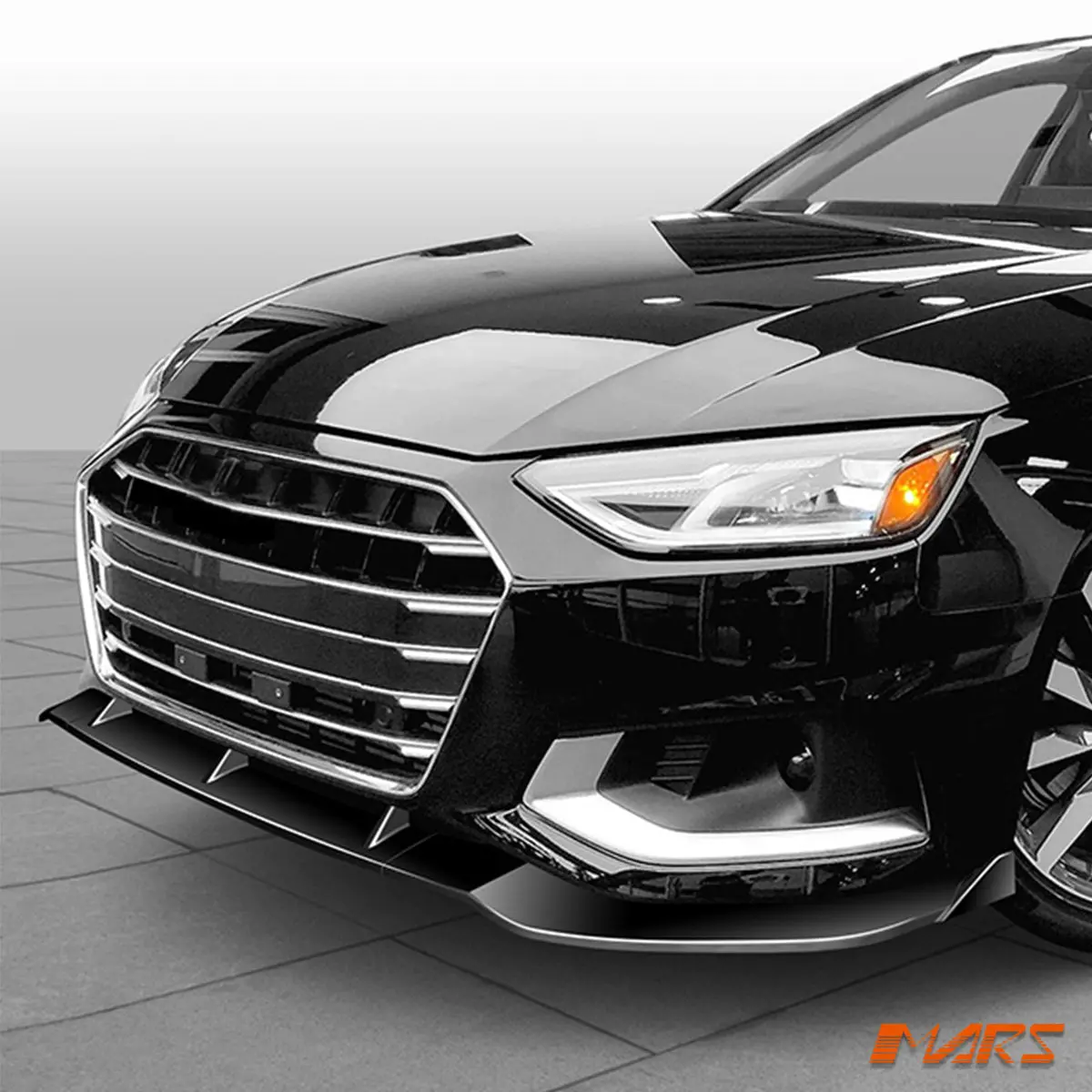 Floaro Gloss Black Front Bumper Bar Lower Lip Spoiler Bodykit For Audi A4 B9 Non-Sline 2020-2024 2