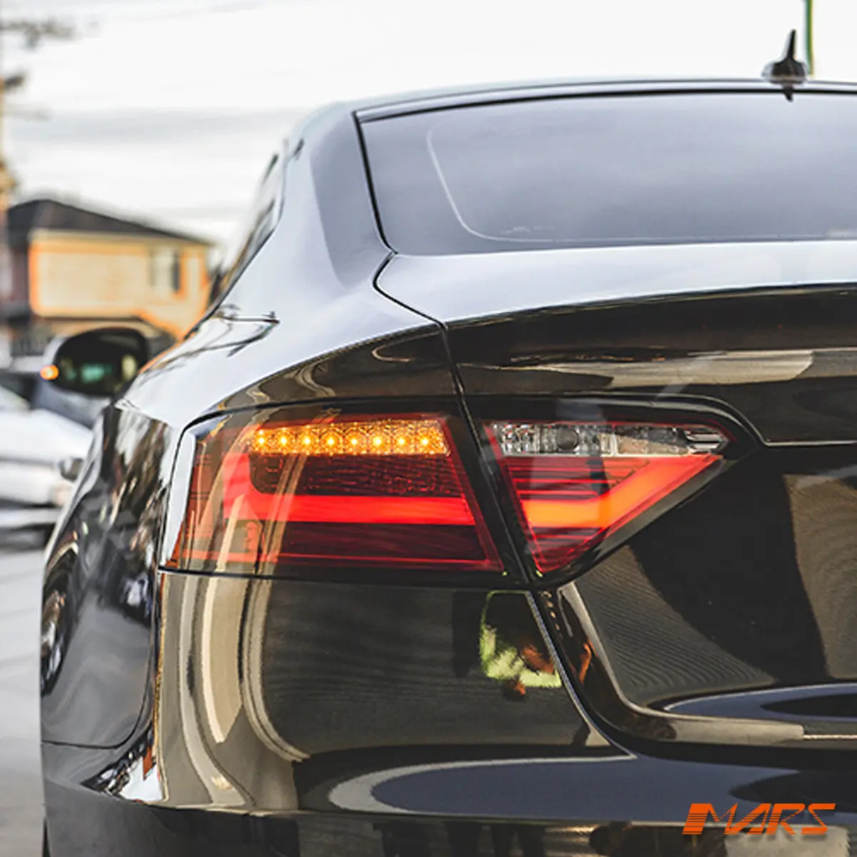 (Replace Stock Led Lights) Smoked Red 3D Led Stripe Tail Lights For Audi A5 8T 2009-2012 Pre Update Models 1