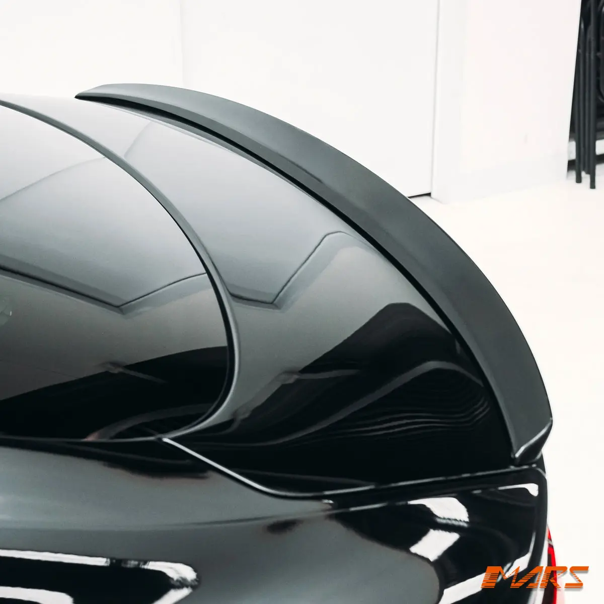 Gloss Black Rs Style Rear Trunk Lip Spoiler Wing Bodykit For Audi A5 S5 F5 2016-2024 1