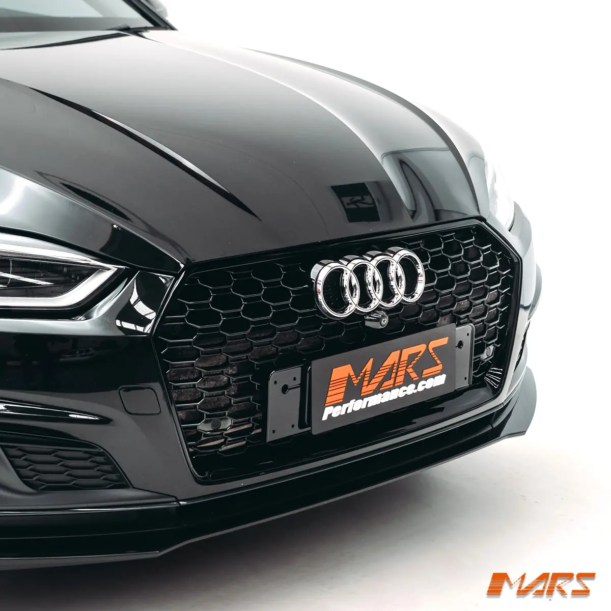 Gloss Black Honeycomb Rs5 Style Front Bumper Bar Grille Grill Bodykit For Audi A5 S5 F5 2016-2020 1