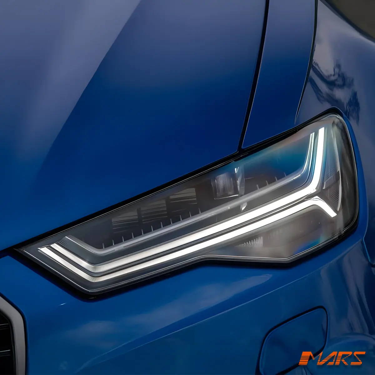 Black Rs6 Style Full Led Drl Head Lights With Sequential Indicators For Audi A6 S6 C7 2015-2018 1