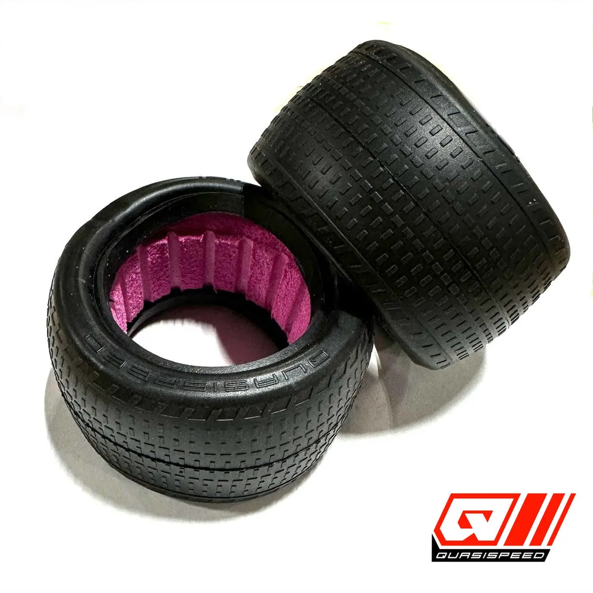 Quasi Speed Qs-1616 Low Tread Rear Tire With Inserts (Pair) 1