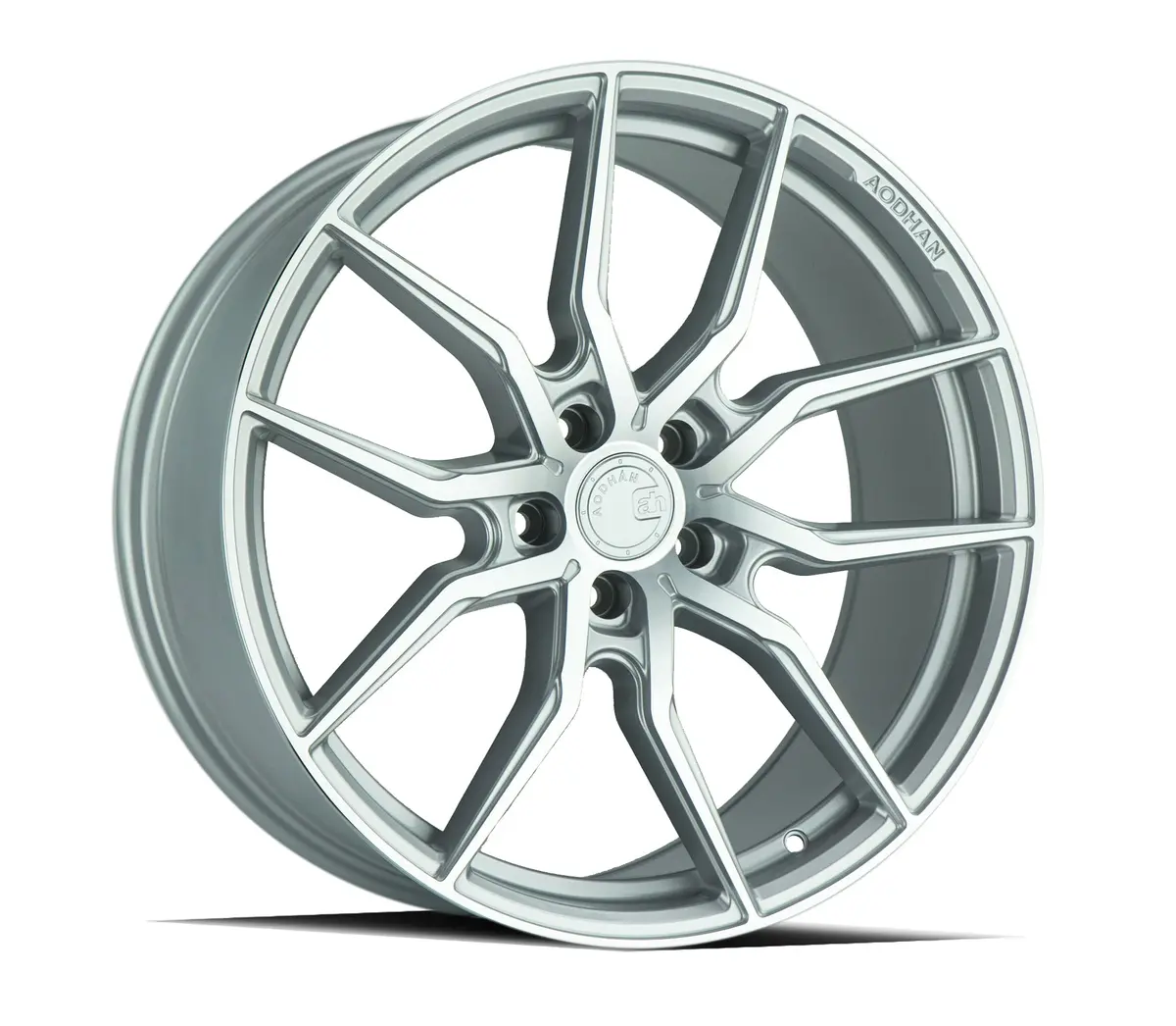 Aodhan Wheels Aff1 Gloss Silver Machined Face 1