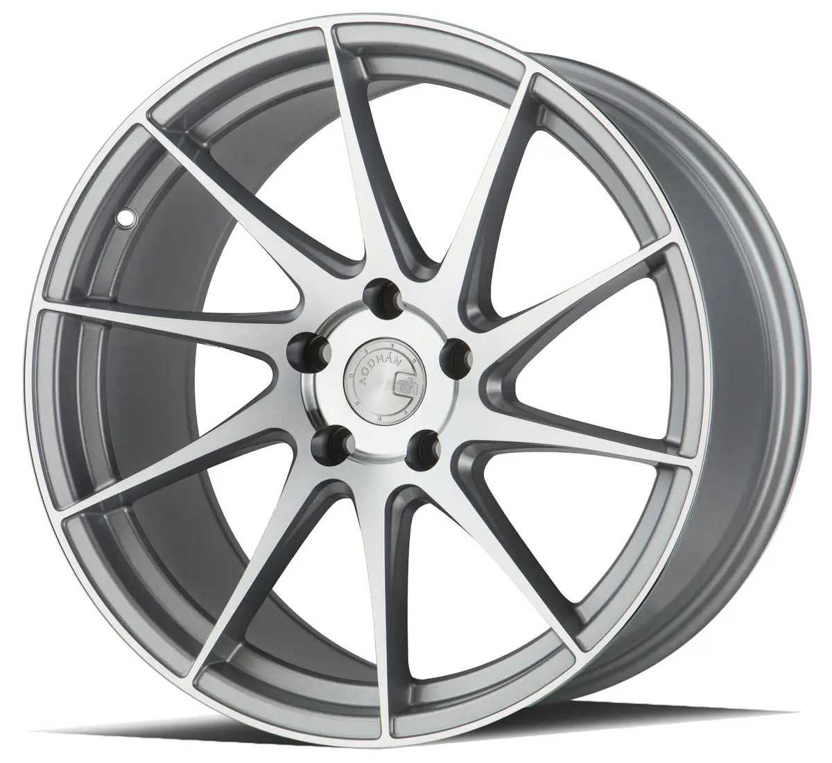 Aodhan Wheels Ah09 Passenger Side Gloss Silver Machined Face 1