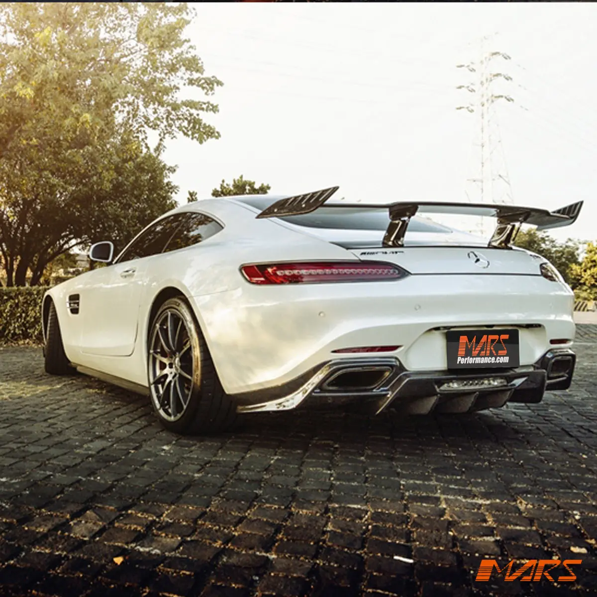 Renntech Style Carbon Fibre Rear Trunk Boot Spoiler Lip Wing Bodykit For Mercedes-Benz Amg Gt & Gt-S Coupe C190  2016-2021 1