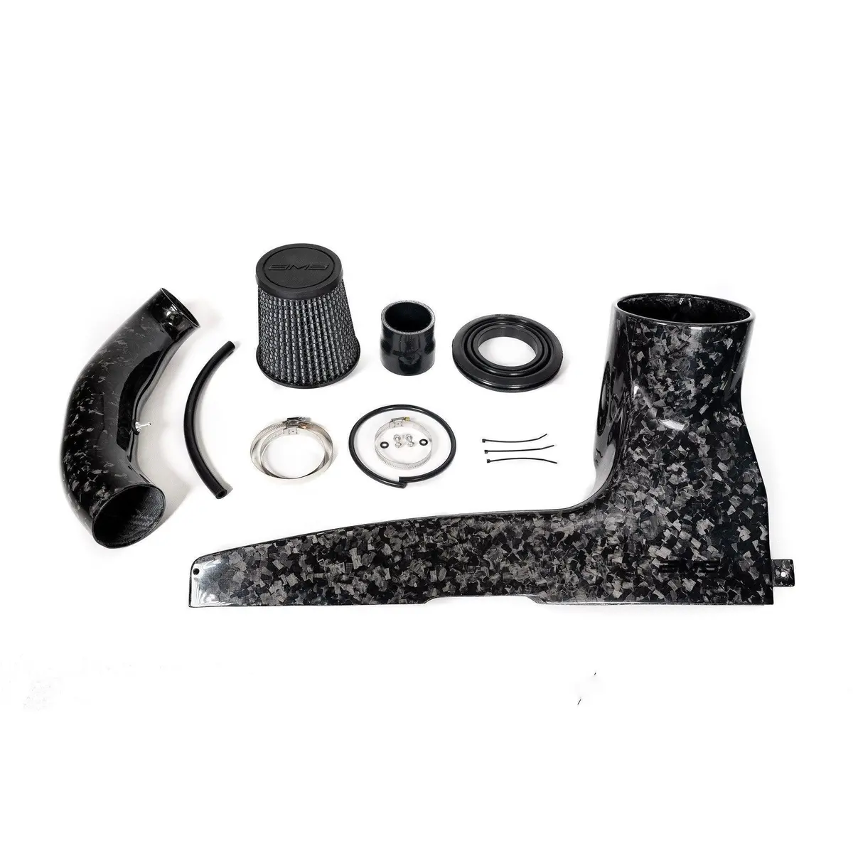 Ams Performance Chopped Carbon Fiber Intake System For Audi 8V S3, Vw Mk7 Gti And Golf R (2015–2021) 1