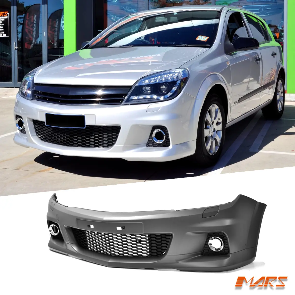 Opel Opc Vxr Turbo Style Front Bumper Bar Bodykit For Holden Astra Ah H 2004-2012 1