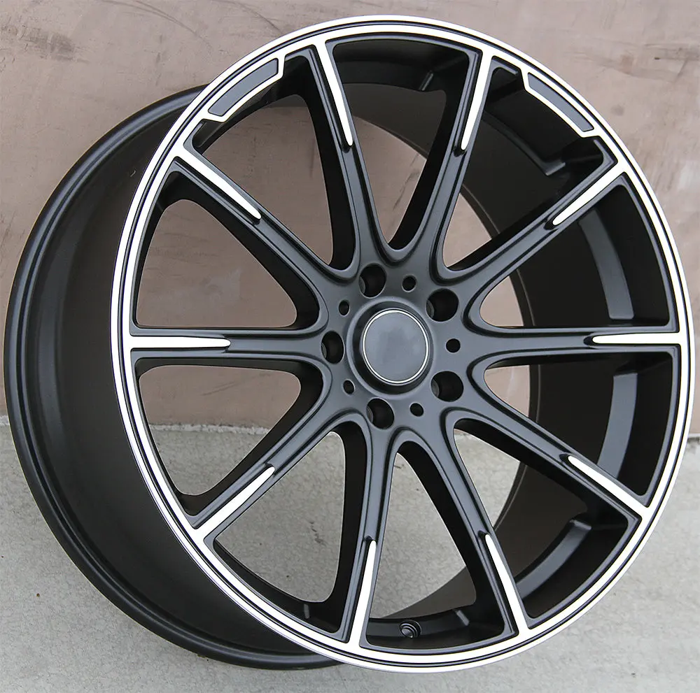 Mercedes Benz Wheels 9996 20X8.5/20X9.5 5X112 Black Machined Fit E Cl Clk Slk S Sl Class 300 350 450 550 1