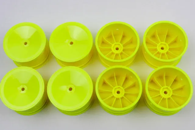B2902y/8 2Wd Rear Wheels, 2.2In 12Mm Hex, 8Pcs. F(Yellow): Msb1 1