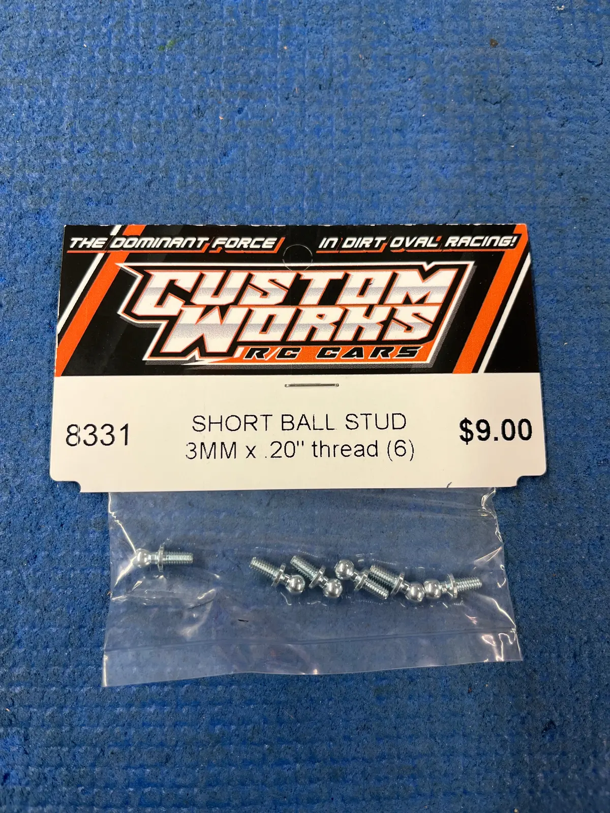 Custom Works Short Ball Stud  8331 – 3Mm X .20″ Thread (6) 1