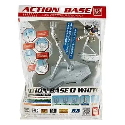 Bandai 148217 1/100 White Display Stand Action Base I 1