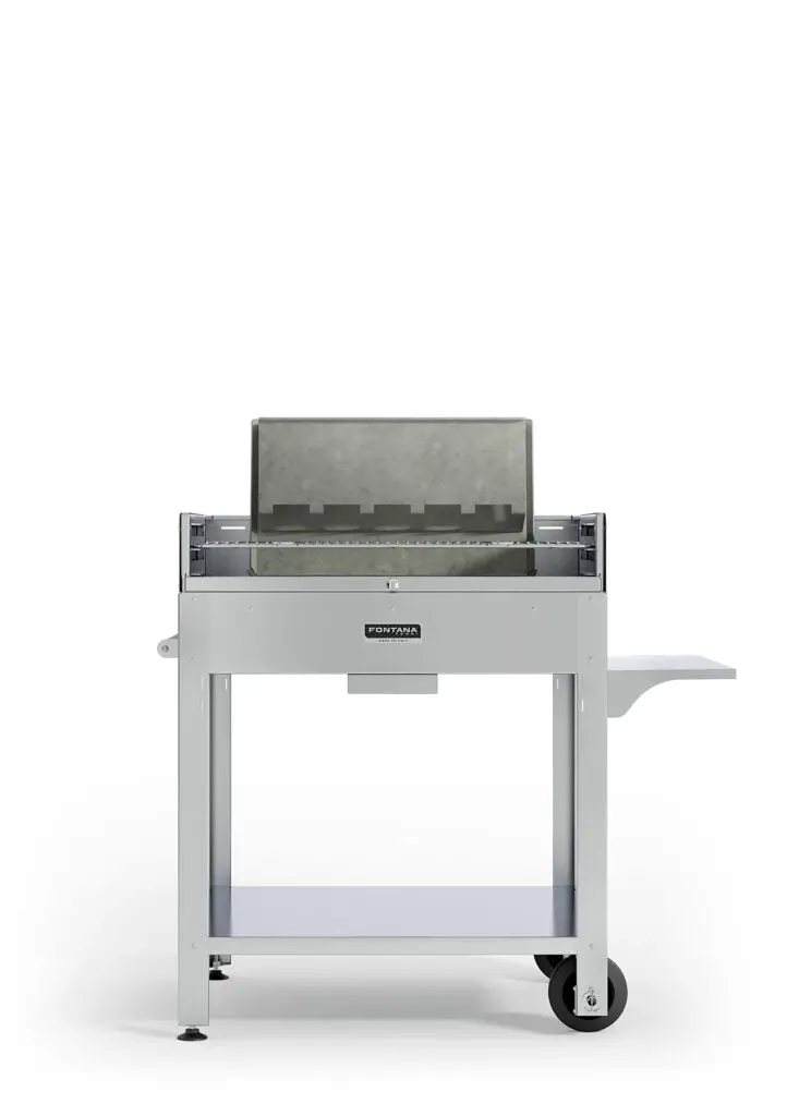 Fontana Tirreno Barbecue Wood & Charcoal With Trolley 1