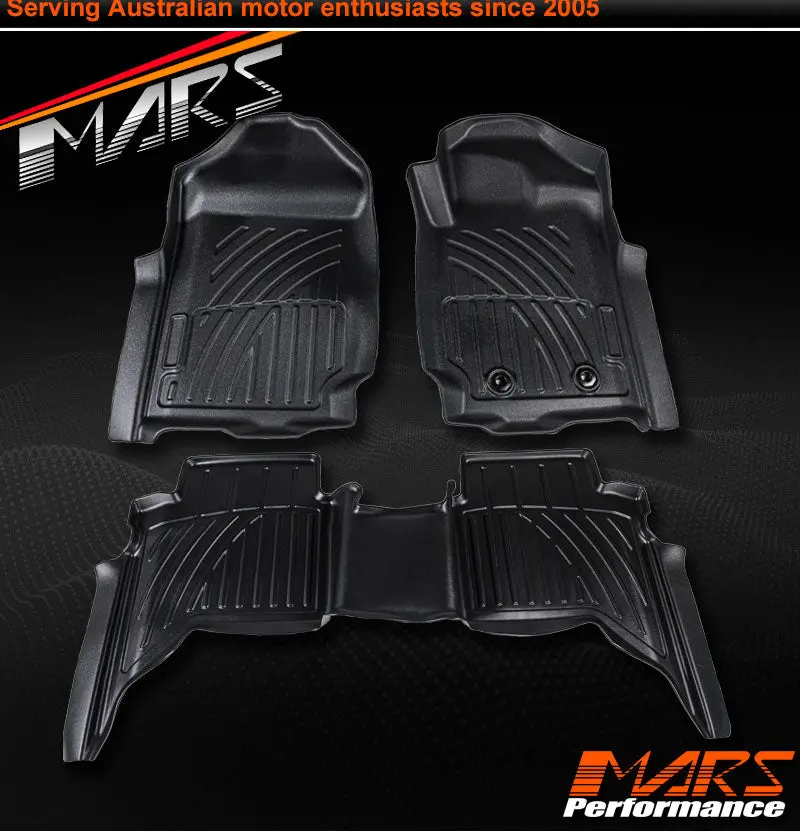 Tpe 3D Moulded Car Floor Mats For Mazda Bt-50 Dual Cab Up Ur 2011-2020 1