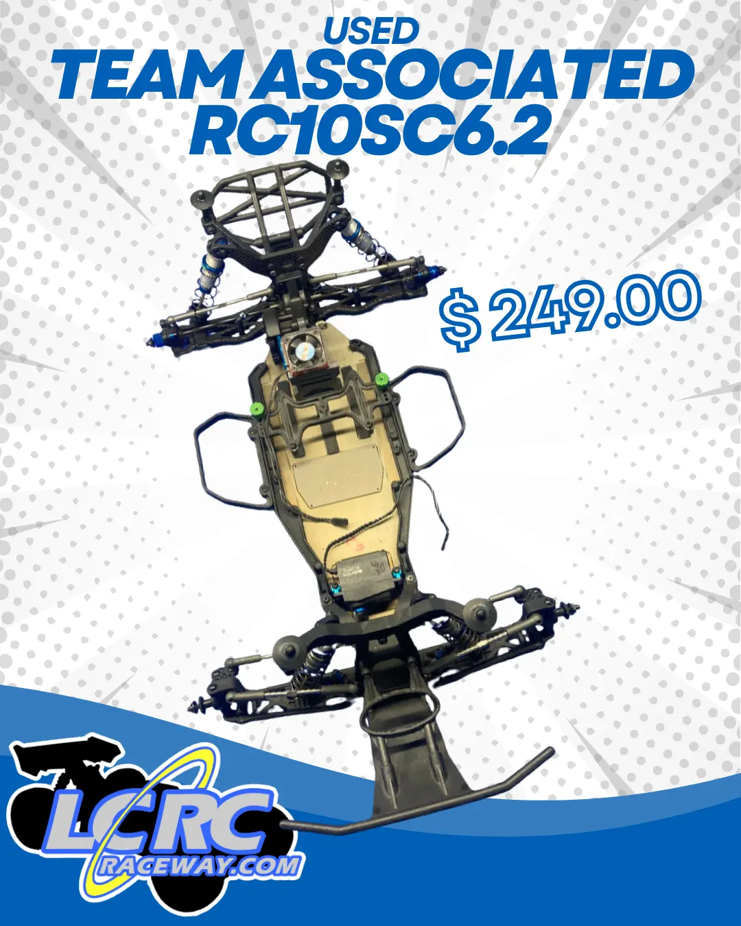 Team Associated Rc10sc6.2 – Used Carpet Setup 1