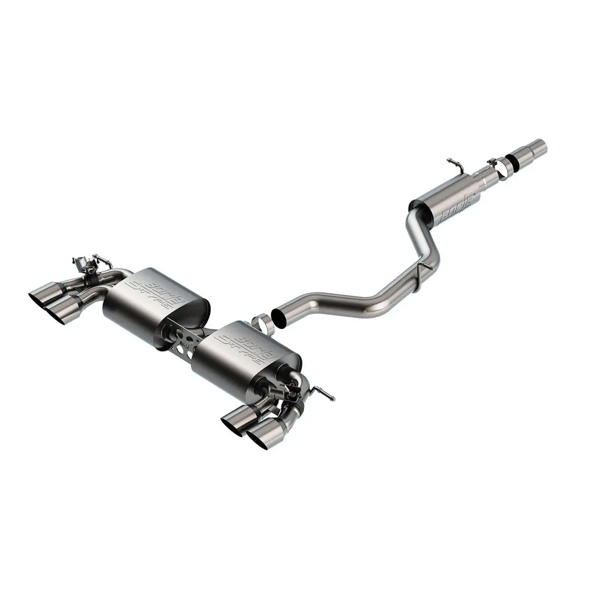 Borla S-Type Resonated Catback Exhaust – Fits 2018–2019 Vw Mk7.5 Golf R 1