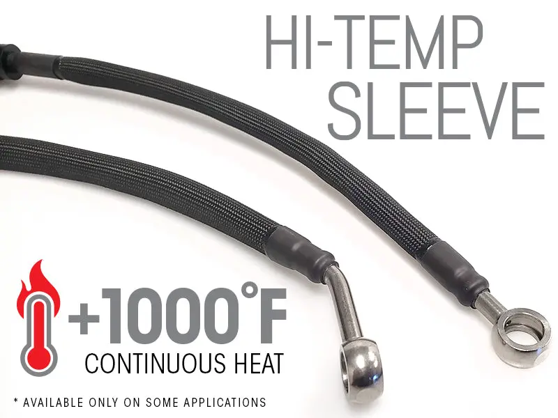 Stainless Steel Brake Lines • Hi-Temp Heat Sleeve Upgrade 1