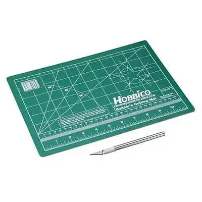 Builder's Cutting Mat 9X12" W/Hobby Knife 1