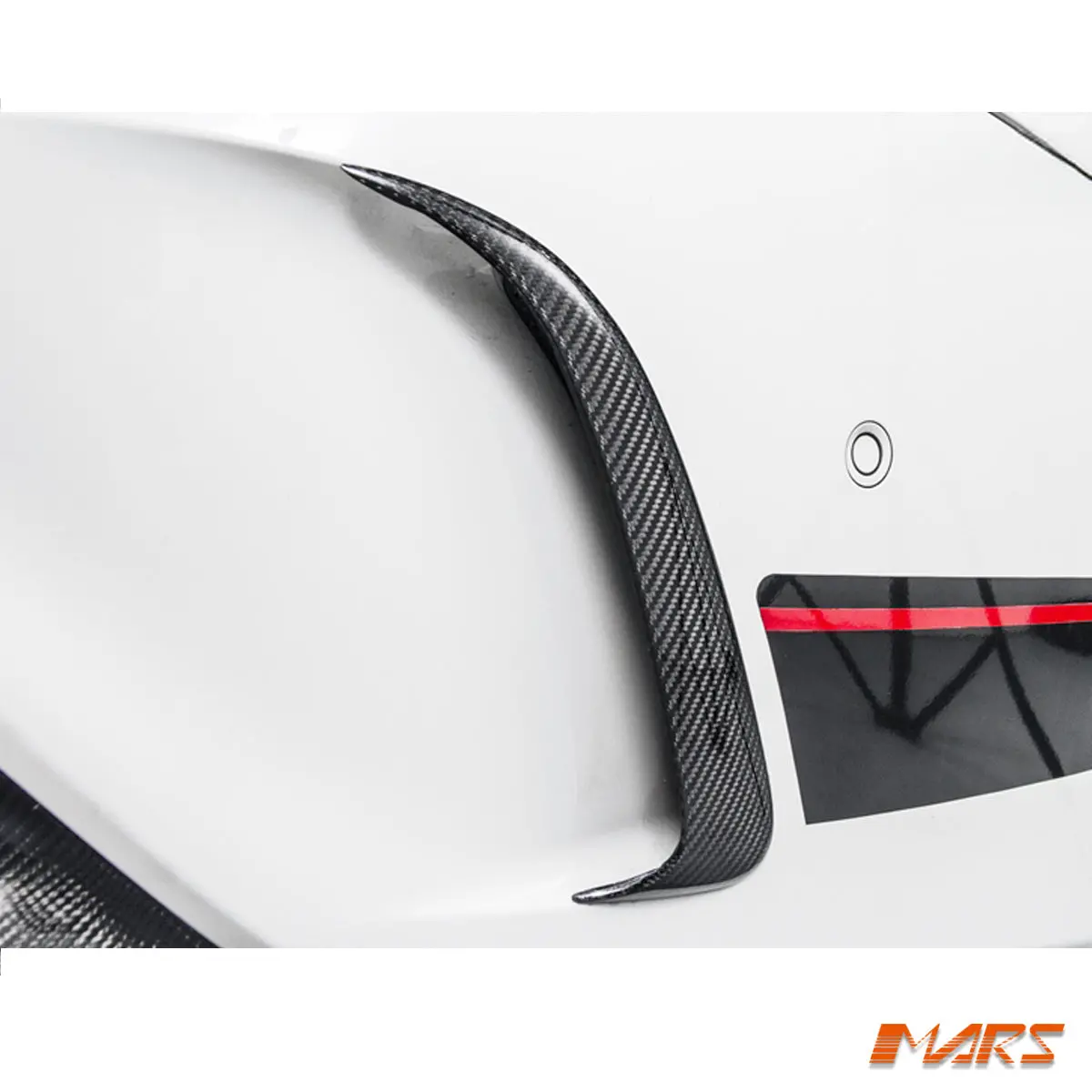 Flokraft Carbon Fibre Rear Vent Cover For Mercedes-Benz Cla X117 C117 Sport Bumper & Cla45 Amg 2013-2019 1