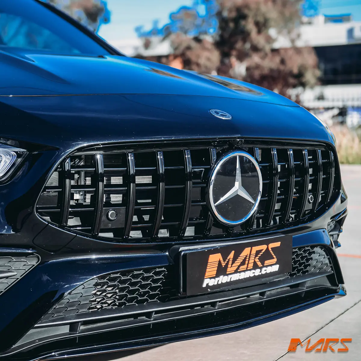 Black Panamericana Cla45 Style Front Bumper Bar Grille Grill Bodykit For Mercedes-Benz Cla-Class W118 C118 2018-2023 & Cla35 Amg 1