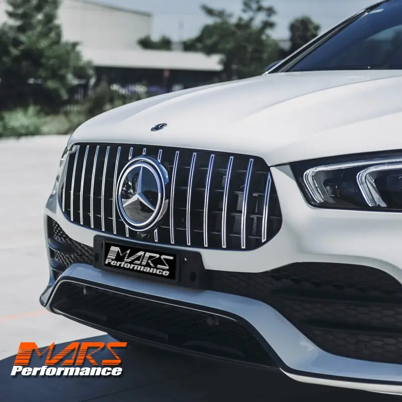 Gle63 Panamericana Style Front Bumper Bar Grille Grill Bodykit For Mercedes-Benz W167 Gle-Class V167 Hatch C167 Coupe & Gle53 Amg 2019-2025 1