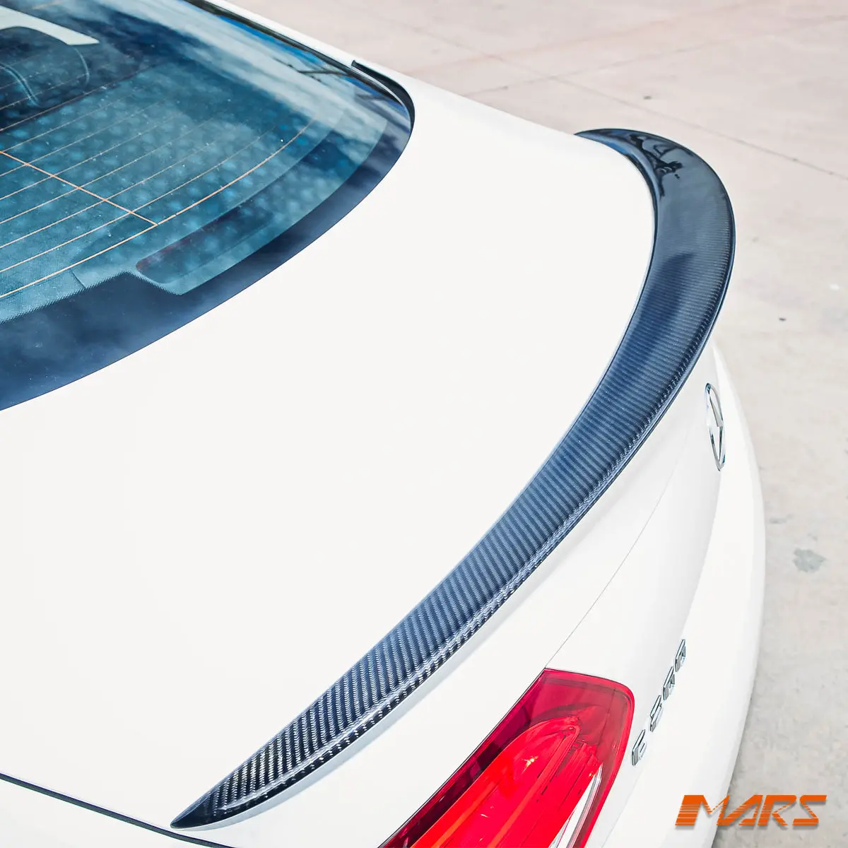 Amg Style Carbon Fibre Rear Trunk Lip Spoiler Bodykit For Mercedes Benz C-Class C205 Coupe & C43 C63-S 1