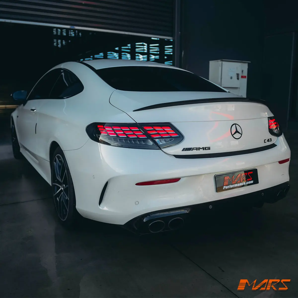 Black Full Led S63 Style Tail Lights With Sequential Indicator For Mercedes-Benz C-Class C205 Coupe & Convertible & C43 C63-S Amg 1