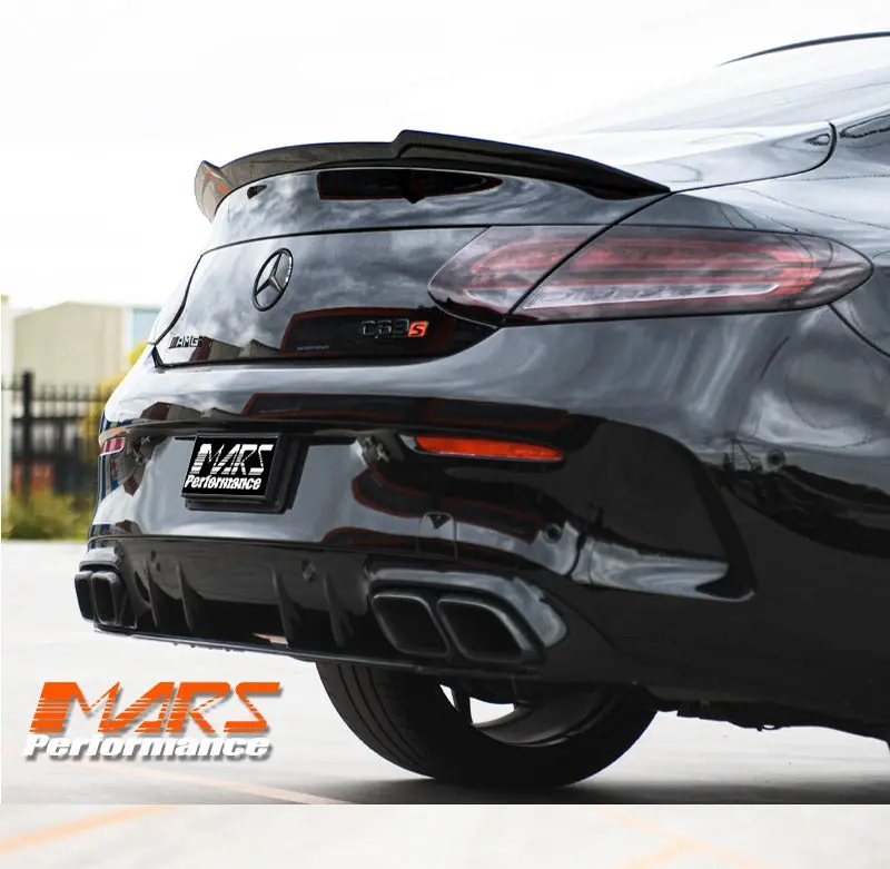 Flokraft Dry Carbon Fibre Rear Trunk Lip Spoiler Bodykit For Mercedes Benz C-Class C205 Coupe & C43 & C63-S Amg 2016-2021 1