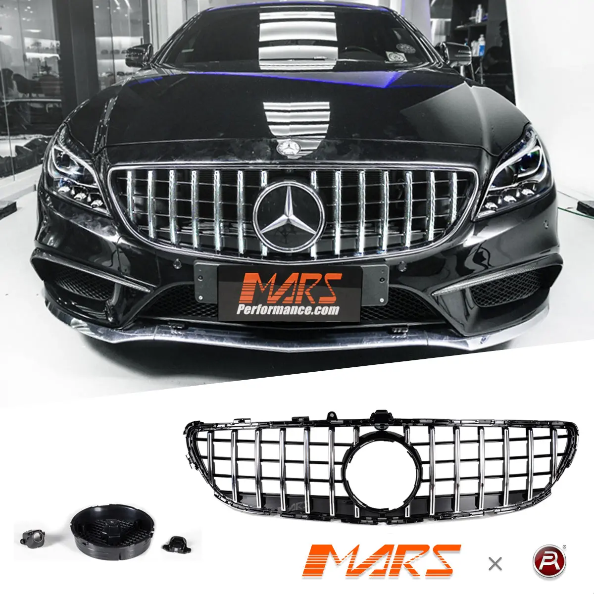 Amg Panamericana Style Front Bumper Bar Grille Grill Bodykit For Mercedes-Benz Cls-Class W218 C218 2015-2018 1