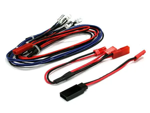 Integy C23382 Blue Front Led & Rear Led Light Set (6) W/ Wire Harness 1