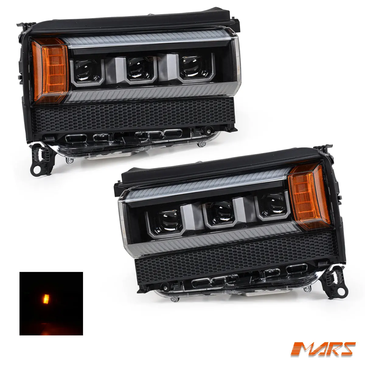 Full Led Upgrade Head Lights For Toyota Land-Cruiser Prado 250 Series Lc250 Fj250 Gx Gxl 2024+ 1