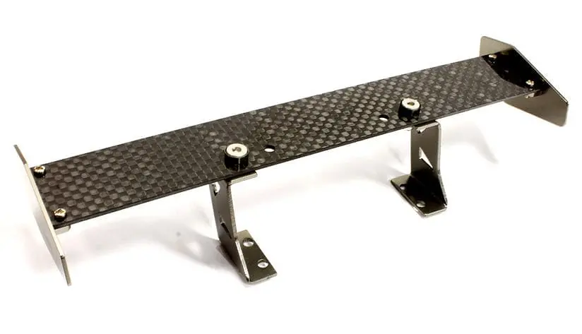 C25102gun Realistic 1/10 Size Carbon Fiber Rear Wing 167Mm Width 1