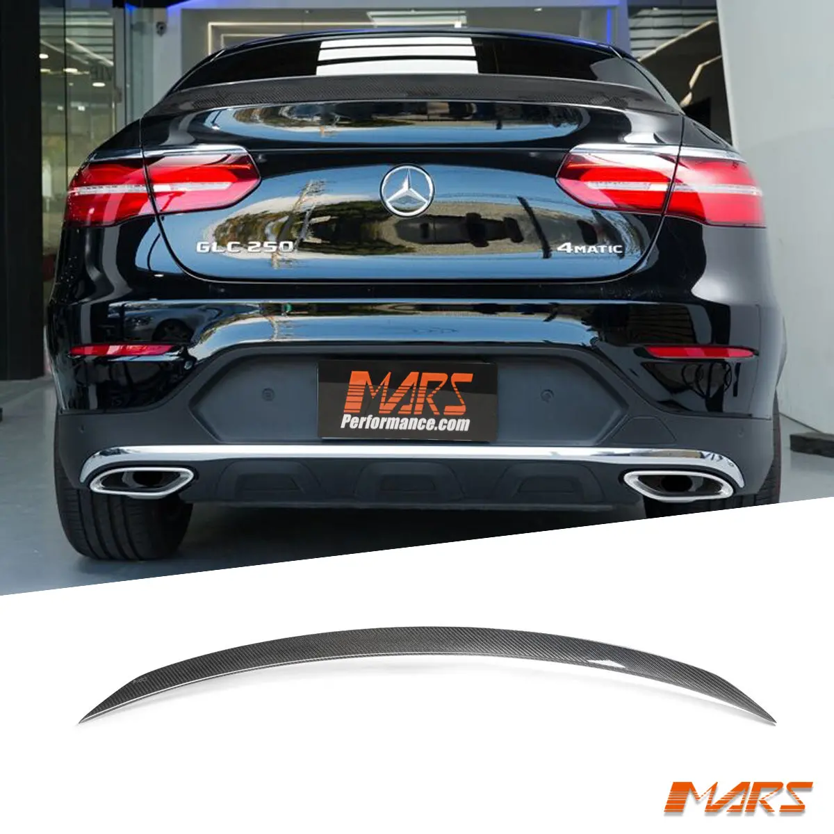Carbon Fibre Rear Trunk Boot Spoiler Lip Wing Bodykit For Mercedes-Benz Glc-Class C253 Coupe & Glc43 Glc63 Amg 1