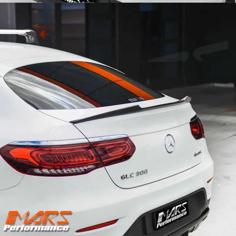 Cs Style Carbon Fibre Rear Trunk Boot Spoiler Lip Wing Bodykit For Mercedes-Benz Glc-Class C253 Coupe & Glc43 Glc63 Amg 1