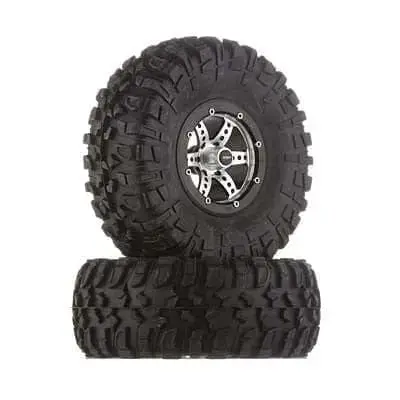 C25336black X6 Spoke Off-Road 2.2 Wheel/Tire Set (2) 1