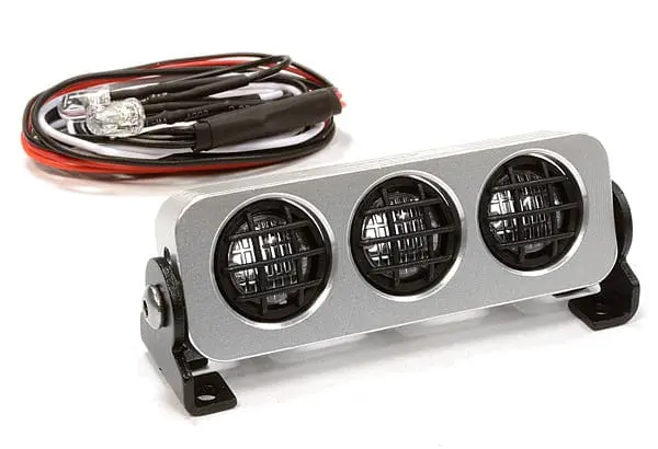 Integy C25448silver Realistic Spot Light Set (3) Led For 1/10 1