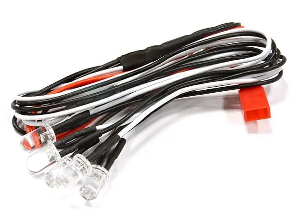 Integy C25530 White Led 5Mm Light (5) For 1/10 Scx-10, Scale Crawler, Off-Road, On-Road Tc & Drift 1