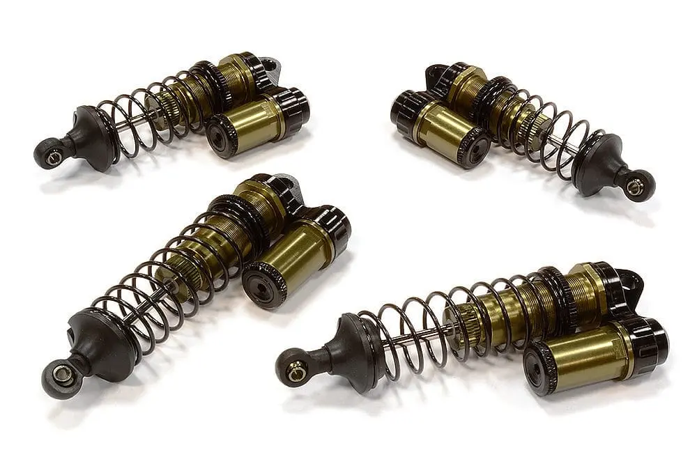 Integy C25789grey Billet Machined Shock Set (4) For Team Associated Rc10b4.2 1
