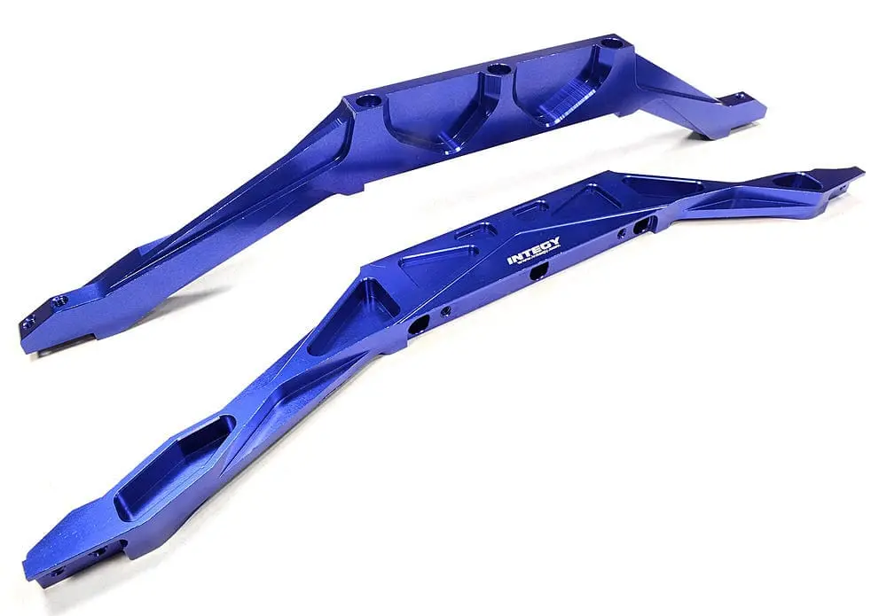 Integy C26066blue Billet Chassis Brace (2) For Traxxas  E-Maxx 1